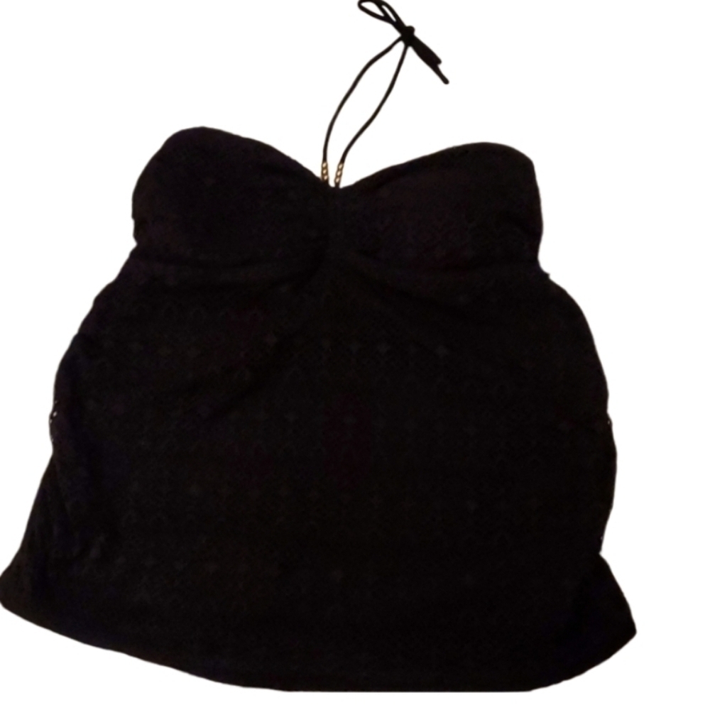 Motherhood Maternity Swimsuit Top Large Black